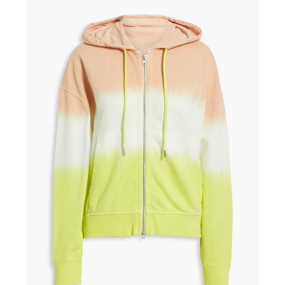NWT ATM Dégradé French cotton-terry hoodie Size xs/s